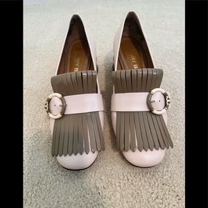 Tory Burch Kiltie Loafer Pump